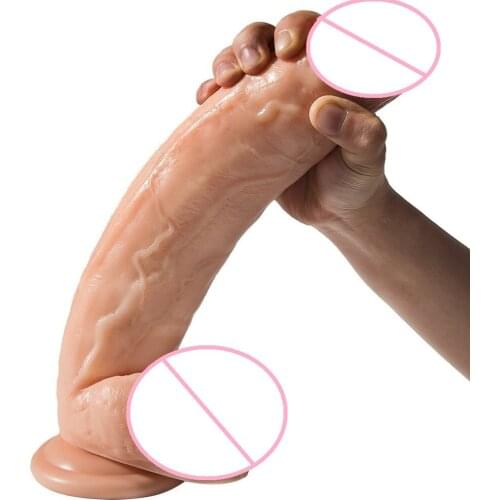 12.2 inch (31cm) Super soft Huge Dildo Extreme Big Realistic Dildo Sturdy Suction Cup Penis Dick Sex Product for Women Sex Toys