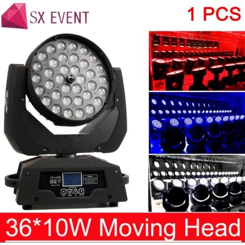 LED 36x10w ZOOM LED 36x10w RGBW 4in1 Wash/Zoom Light DMX512 Moving Head Light Professional DJ /Bar /Party /Show /Stage Light