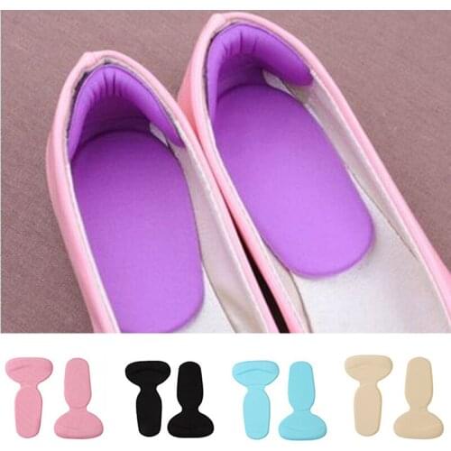 1 Pair Silicone Heel Stick Shoe Accessories Heel Protector 2 In 1 Adjust Shoe Size Insoles With Anti-Wear Pad Plantilla Zapato
