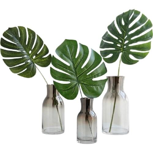 1Pc Nordic Style Artificial Monstera Leaf Plant Home Bedroom Restaurant Office Decoration Artificial Plants
