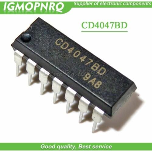 10pcs/lot Logic - Multivibrator CD4047BE CD4047 DIP14 logic circuit new original