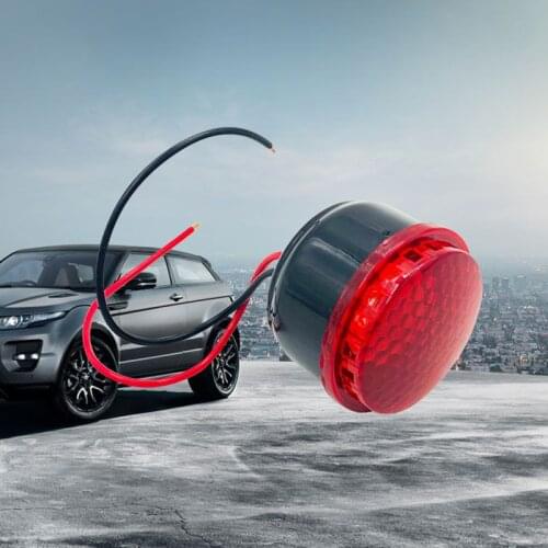 12-24V 105db Car Reversing Alarm Vehicle Buzzer Auto Durable Beeper Back Up Reverse Siren with Wire & Light Warn Horn Warning