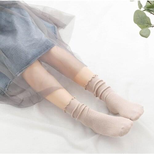 20 Pairs Per Set Cotton Sock Women Japanese Style Autumn and Winter Womens Cotton Socks Solid Color Socks Wholesale Female Sock
