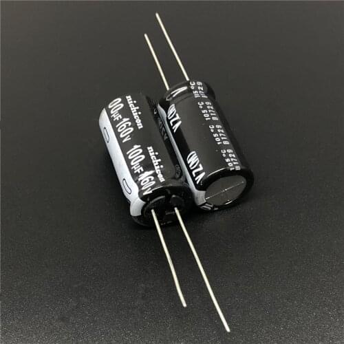 5pcs/50pcs 100uF 160V100uF NICHICON VZ Series 12.5x25mm Wide Temperature Range Aluminum Electrolytic Capacitor Long Feet