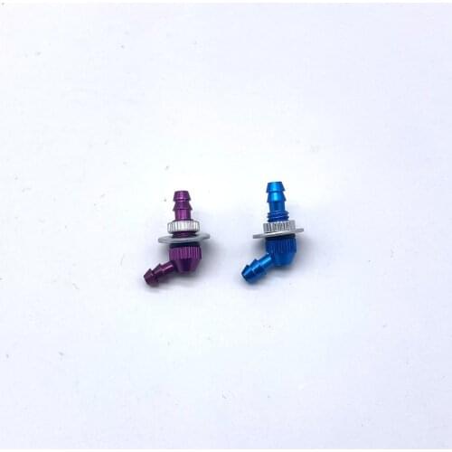 Aluminum 120 degree fuel tank connection pipe nozzle connector for RC airplane turbine