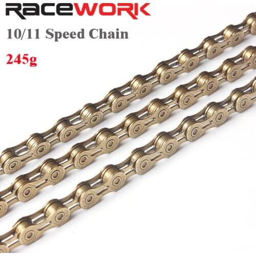 Bicycle Chain 10 11 Speed SL 116L Rose Gold Full Hollow 247g MTB Mountain Road Bike Chains