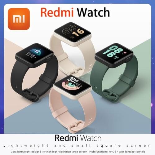 Xiaomi Mi Watch Lite Bluetooth 5.1 GPS Fitness Tracker Heart Rate Monitor Sport Smartwatch 1.4 Inch Redmi Watch