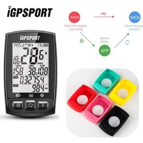 IGPSPORT iGS50E Bike computer GPSEnabled Bicycle Computer navigation Speedometer IPX7 200 hours data storage