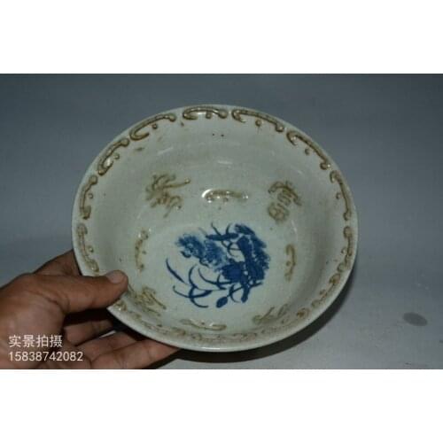 Rare MingDynasty porcelain jar,Blue&White bowl,mandarin duck,Hand-painted crafts,Decoration,collection & adornment,Free shipping