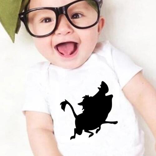 Baby Girl Boy Romper African Warthog Pumbaa Print Toddler Jumpsuit Casual Funny Gift Disney The Lion King Infant Bodysuits