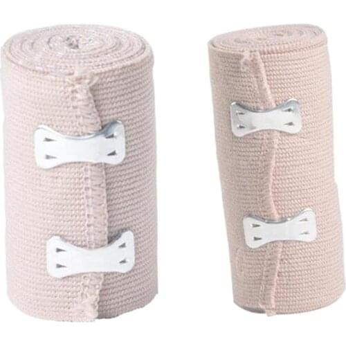 Set of 2 pcs Elastic Bandage Wrap Compression Tape with Clips - Compression Bandage - Ankle Wrap for Sprain /First Aid Tape