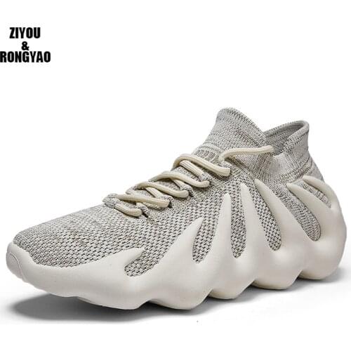 Platform Sneakers for Men Breathable Casual Walking Sports Running Shoes Outdoor Travel Fitness Sneakers Male volcano Shoes K450