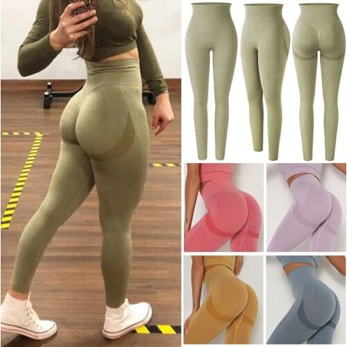 Sexy Women Leggings Bubble Butt Push Up Fitness Legging Slim High Waist Leggins Mujer Seamless Fitness Legging Plus Size