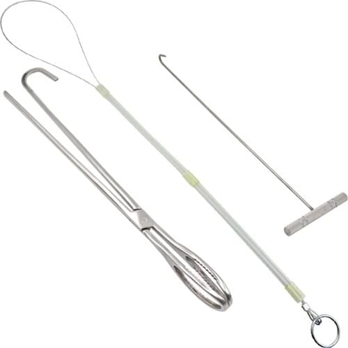 Stainless steel Livestock Pig Midwifery Set Tools Midwifery Rope Forcep Hook Sow Production Auxiliary Tools Veterinary Equipment