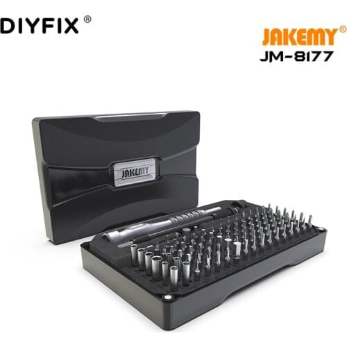 Jakemy-8177 Multi-function Magnetic Screwdriver Set Precision 93 Driver Bits Socket Hex Torx Dring For iPhone Tablet Repair Tool
