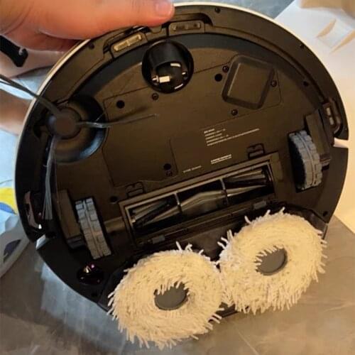 Round Vacuum Cleaner Replacement Mop Set Compatible with Cobos N9 N9+ Sweeper Robot Mopping Pads Washable Cloths Vacuum