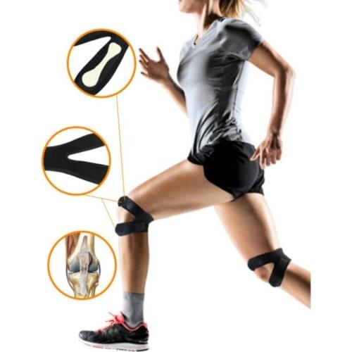 1pc Knee Support Pad Wrap Sleeve Nylon Neoprene Adjustable Breathable Anti Bump Outdoor Fitness Sportswear Leg Protector