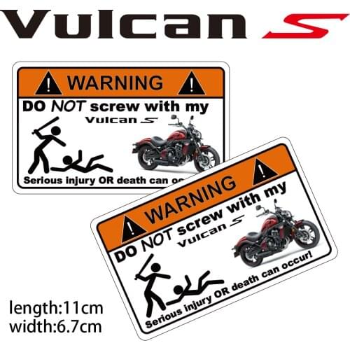KODASKIN Motorcycle Cheap Creative Warning Sticker Decal for VUICAN S