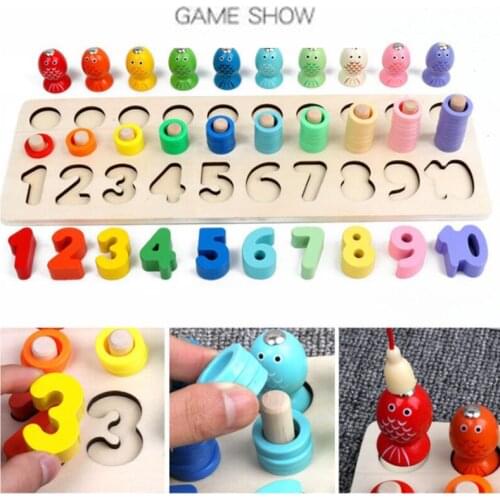 New Children Eduactional Toys Multi-function Logarithmic Board Montessori Educational Wooden Toys For Children Wooden Math Gift