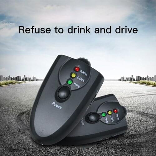 Handheld Backlight Digital Alcohol Tester Digital Alcohol Breath Tester Breathalyzer Analyzer LED Detector Backlight Light