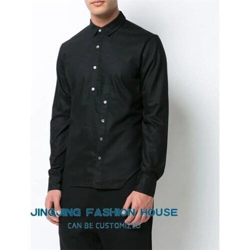 S-5XL!!!New style European and American simple fashion loose shirt men thin handsome coat young personality hair stylist shirt