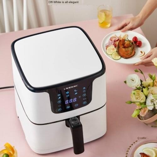 High color air frying pan, household anti scalding big handle, large capacity intelligent electric frying pan, digital display