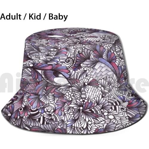 Daydream Nation Sun Hat Foldable UV Protection Abstract Dream Original Eye