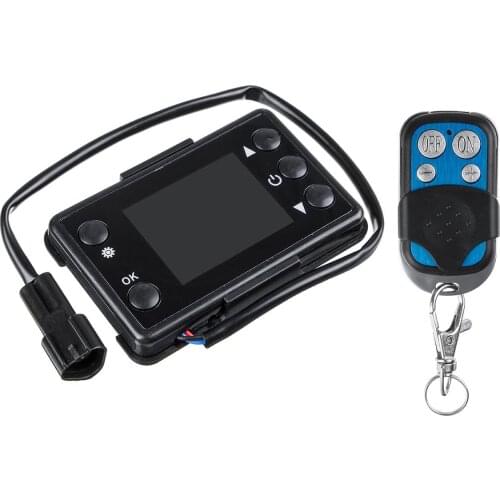Parking Heater Monitor Digital Switch Car Heating Device Controller Universal for Car Air Heater W/4 Button Remote Control