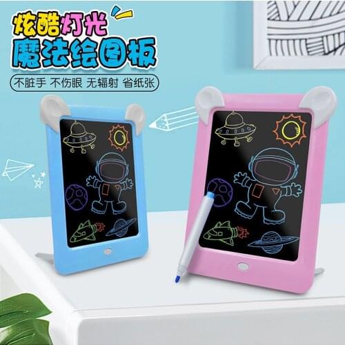 LED Luminous Drawing Board Electronic Fluorescent Writing Board Childrens Light Painting Message Board