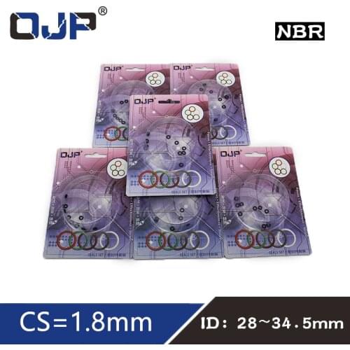 O-ring Waterproof NBR seal O ring Boxed nitrile rubber Gask thickness CS 1.8mm ID28/29/30/31.5/32.5/33.5/34.5mm