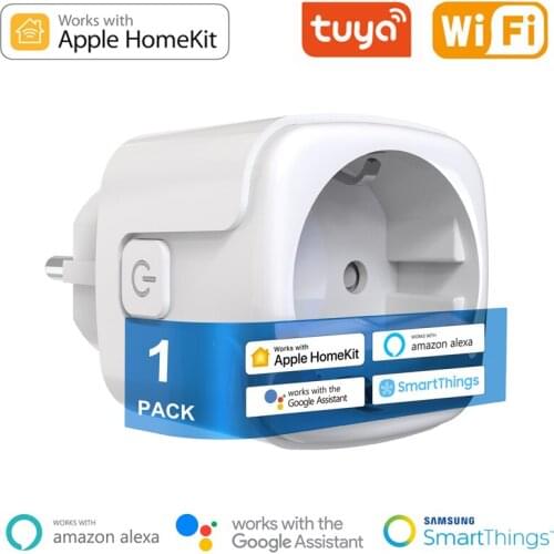 WiFi Smart Plug 16A EU 10A US Adapter Voice Control Timer Socket For Apple Homekit Alexa Google Assistant Smartthings Smart Home