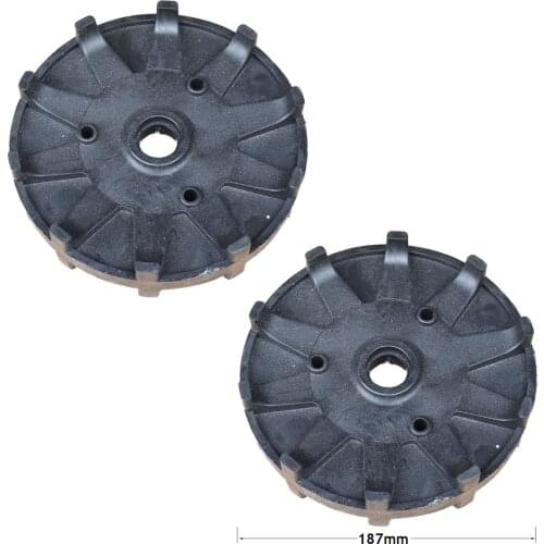 1Pair Go Kart Karting UTV Buggy Quad Rear ATV Snow Sand Snowmobile Track Wheels