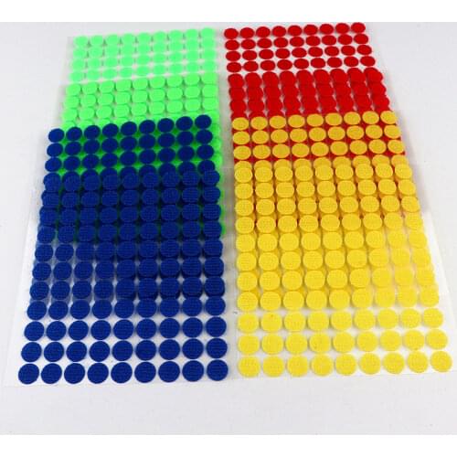 100 Pairs of Point Self-adhesive Fasteners with 10/15/20/30mm Disc Velcro Glue Strong Nylon Loop Soft Tape Home Accessories