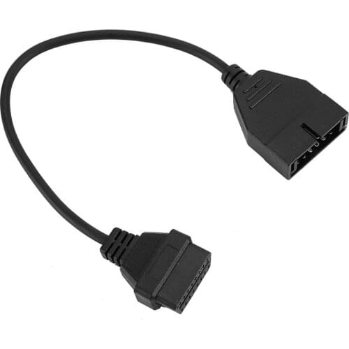12 Pin OBD1 to 16 Pin OBD2 Auto Car Diagnostic Convertor Adapter Cable Compatible with cars made before 1996