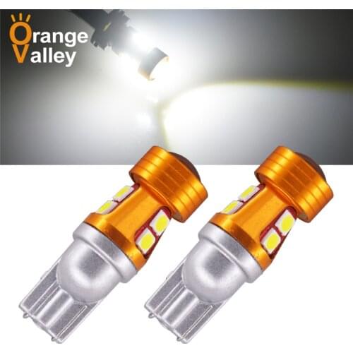2PCS W5W LED Bulb T10 194 168 Clearance Parking Lights 8 LED 3030 SMD Interior lights Side Bulb Lamp