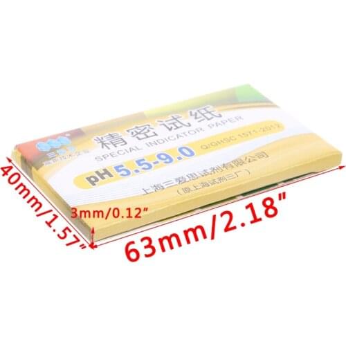 80 Strips PH Range 5.5-9.0 PH Alkaline Test Indicator Paper Water Litmus Testing Kit L15