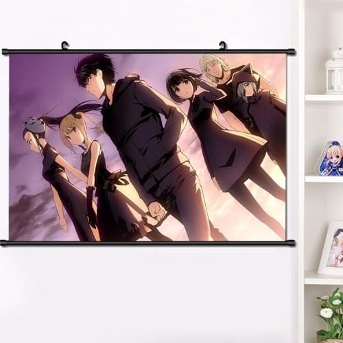 Anime Darwins Game Kaname Sudou Karino Shuka Kashiwagi Rein Wall Scroll Mural Poster Wall Hanging Poster Home Decor 40×60cm
