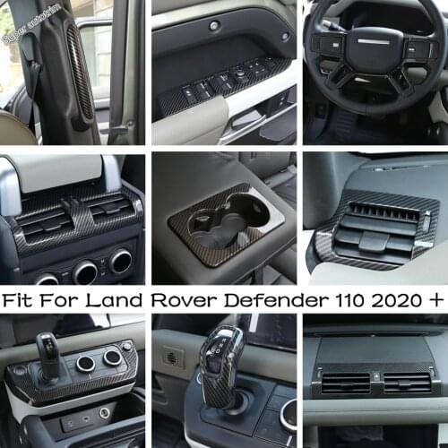 Seat USB Charging / AC Vent / Gear Shift / Cup / Window Lift / B Pillar Handle Cover Trim For Land Rover Defender 110 2020 2021