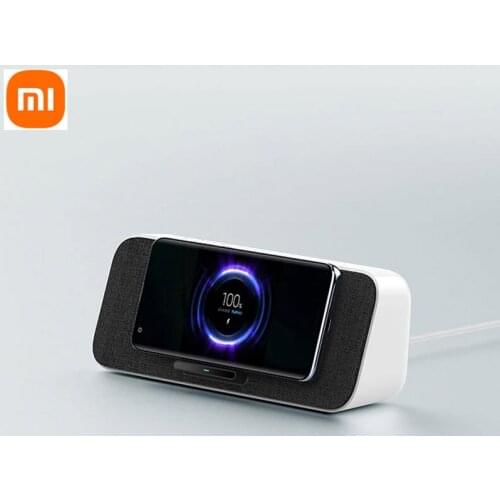 Xiaomi BT Speaker Fast QI Wireless Charger 30W MAX BT5.0 Home Music Speaker With Microphone HD Call For iPhone Samsung Xiaomi
