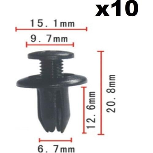 DOOR MOULDING TRIM STRIP CLIPS RUBSTRIP X10 Plastic Clips