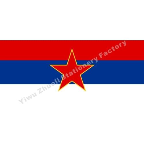 Serbia Flag SR Serbia 150X90cm (3x5FT) 120g 100D Polyester Double Stitched High Quality Free Shipping Flag Of SR Montenegro