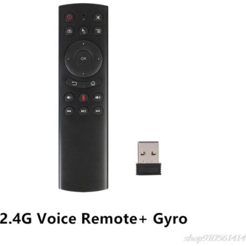 G20S Gyro Smart Voice Remote Control IR Learning 2.4G Wireless Fly Air Mouse N02 20 Dropshipping
