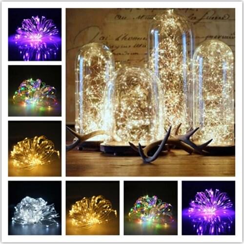 1m/2m/3m/5m Copper Wire Battery Box Garland LED Wedding Decoration for Home Decoration Fairy for Party Decoration String Light