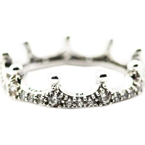 Ring Enchanted Crown Silver Rings For Women Men Anel Feminino 100% 925 Jewelry Sterling Silver Anillos Wedding