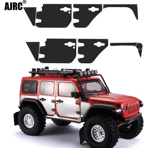 Suitable for 1/10 RC car AXIAL SCX10 III JEEP Wrangler body surround metal decorative sheet Car Door metal skid plate