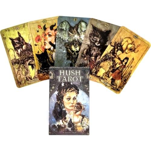 New Hush Tarot Cards And PDF Guidance Divination Deck Entertainment Parties Board Game Support drop shipping 78 Pcs/Box