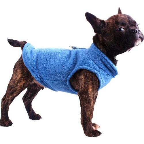 Pet Dog Clothes Puppy Fleece Clothing French Bulldog Winter Coat Pug Costumes Jacket For Small Dogs Chihuahua Vest Hondenkleding