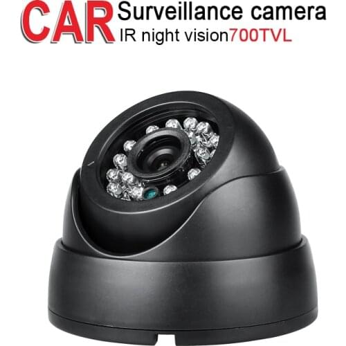 700TVL Indoor Plastic Vehicle Camera,IR Night VIsion 1/3 CCD,Aviation/AV/BNC Interface for Bus Car Truck Vans Free Shipping