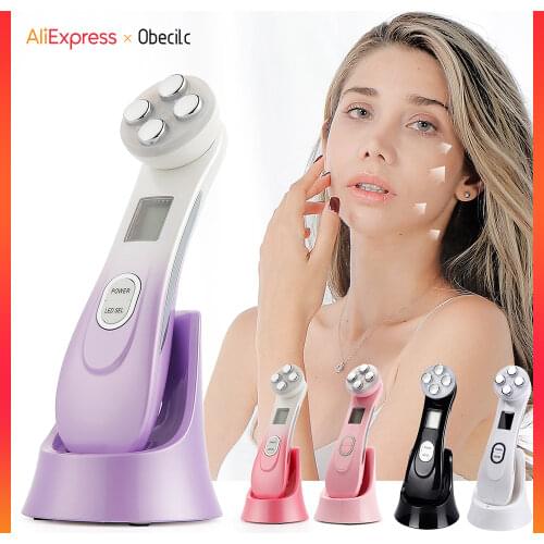 5 in1 RF Radio Frequency Mesotherapy Electroporation LED Photon Skin Care Beauty Device Face Lifting Wrinkles Removal Tightening
