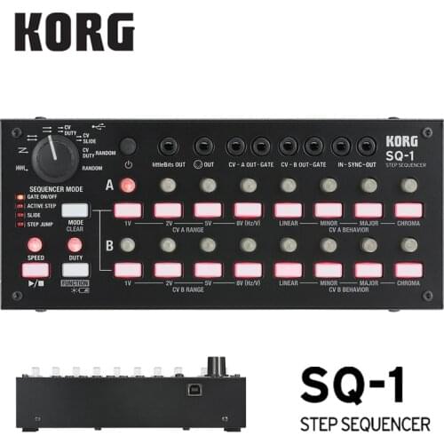 KORG SQ1 CV Sequencer & Sync Box 2 x 8 Step Sequencer Connect Any Type of Device